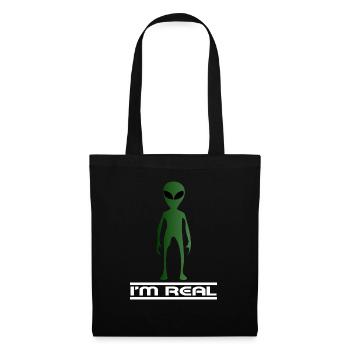Aliens Universum Weltraum Außerirdische - Stoffbeutel - Schwarz - Vorne