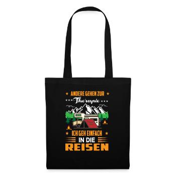 Andere Gehen zur Therapie Ich Gen Einfach Reisen - - Sac en tissu - noir - Devant