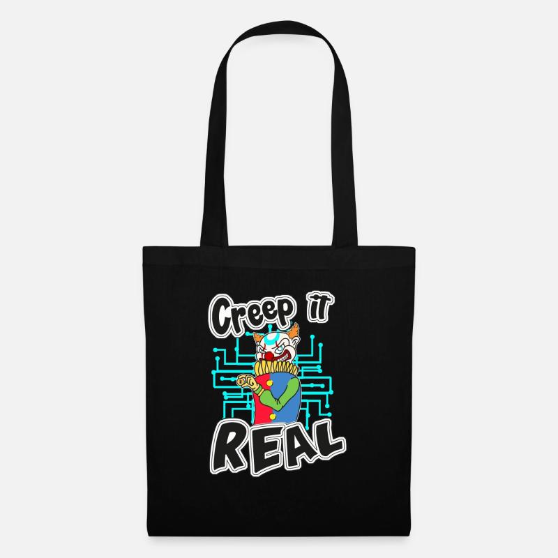 Creep It Real - Krypto-Clown - Stoffbeutel - Schwarz