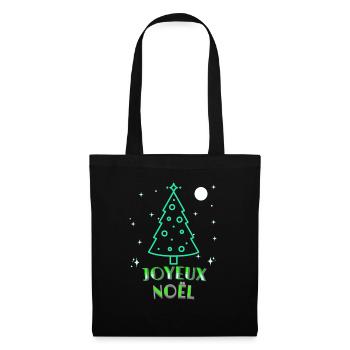 FROHE WEIHNACHTEN - Stoffbeutel - Schwarz - Vorne