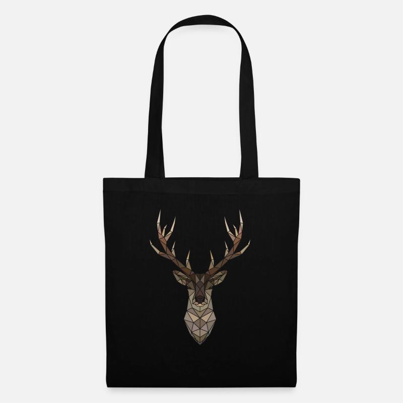 Deer - Tote Bag - black