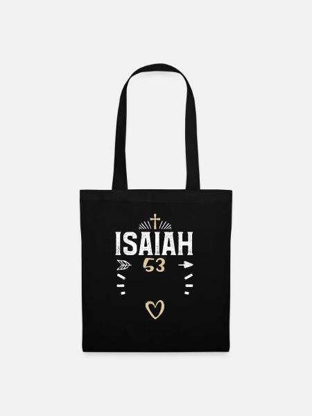 Isaiah 53 - Jesus - Stoffbeutel - Schwarz