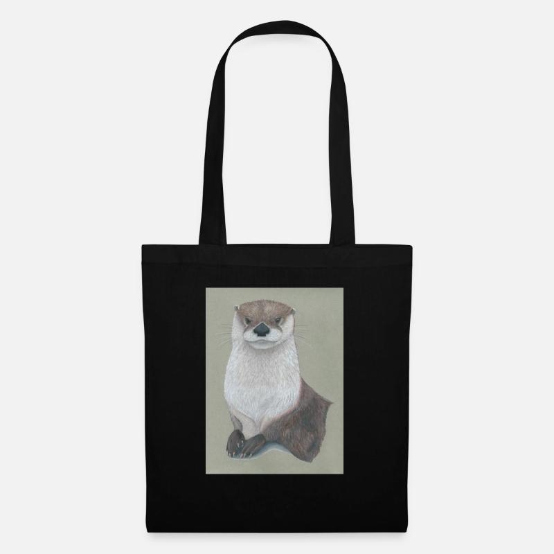 230324 Otter 3 - Stoffbeutel - Schwarz