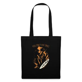 YOLO - Sac en tissu - noir - Devant
