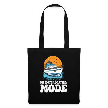 On Motorboating Mode Pontoon Captain Lake Life - Tote Bag - black - Front