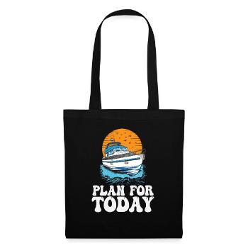 Planifiez pour aujourd’hui La vie en bateau à moteur est meilleure au - Sac en tissu - noir - Devant