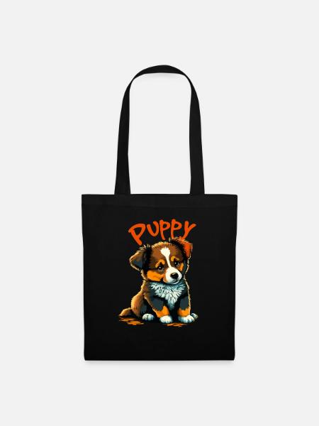 Puppy 1 Hundewelpe - Stoffbeutel - Schwarz