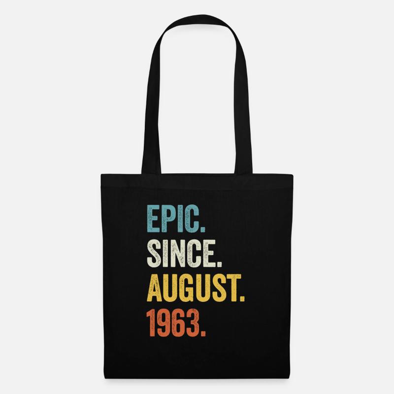 60. Geburtstag 60 Jahre Epic Since August 1963 - Stoffbeutel - Schwarz