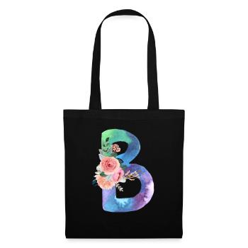 Letter b watercolor - Tote Bag - black - Front