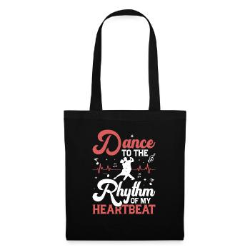 Danser au rythme de mon battement de cœur Tango Danse La - Sac en tissu - noir - Devant