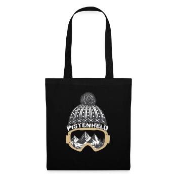 Pistenheld, Skier, Snowboarder, Winter - Tote Bag - black - Front