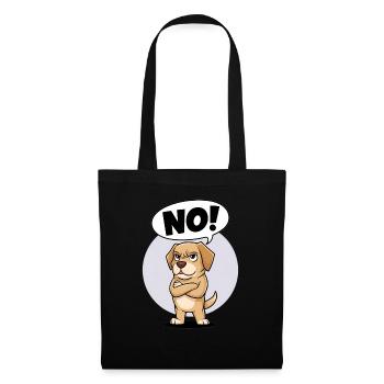 Labrador Retriever saying "No! - Tote Bag - black - Front