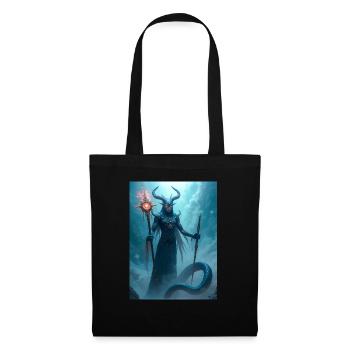 Veles, Slavic underworld god with serpent - Tote Bag - black - Front