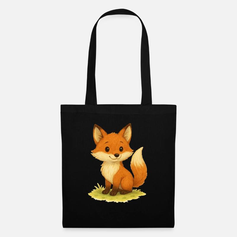 fuchs - Stoffbeutel - Schwarz