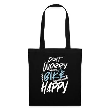 Vélo partenaire vélo e vélo cadeau vélo - Sac en tissu - noir - Devant