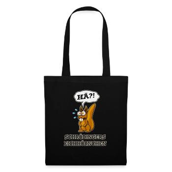 Schrödingers Eichhörnchen - Stoffbeutel - Schwarz - Vorne