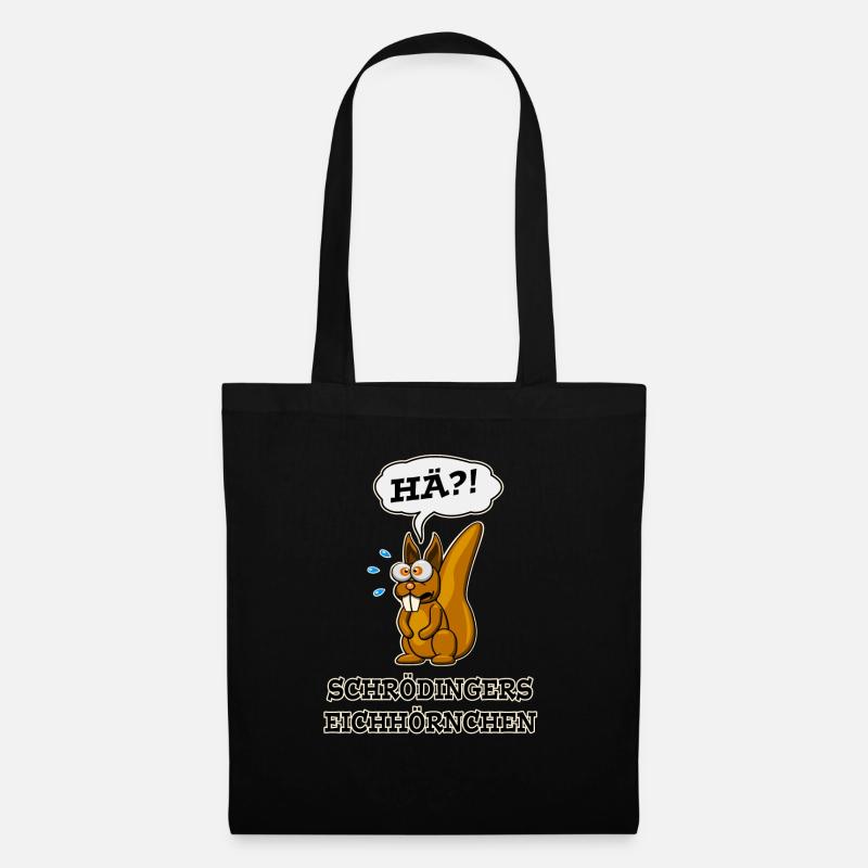 Schrödingers Eichhörnchen - Stoffbeutel - Schwarz