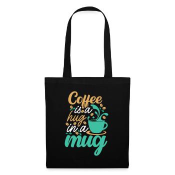 Cup of Hugs - Stoffbeutel - Schwarz - Vorne