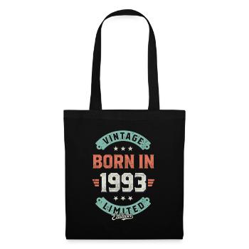 Millésime né en 1993 - Sac en tissu - noir - Devant