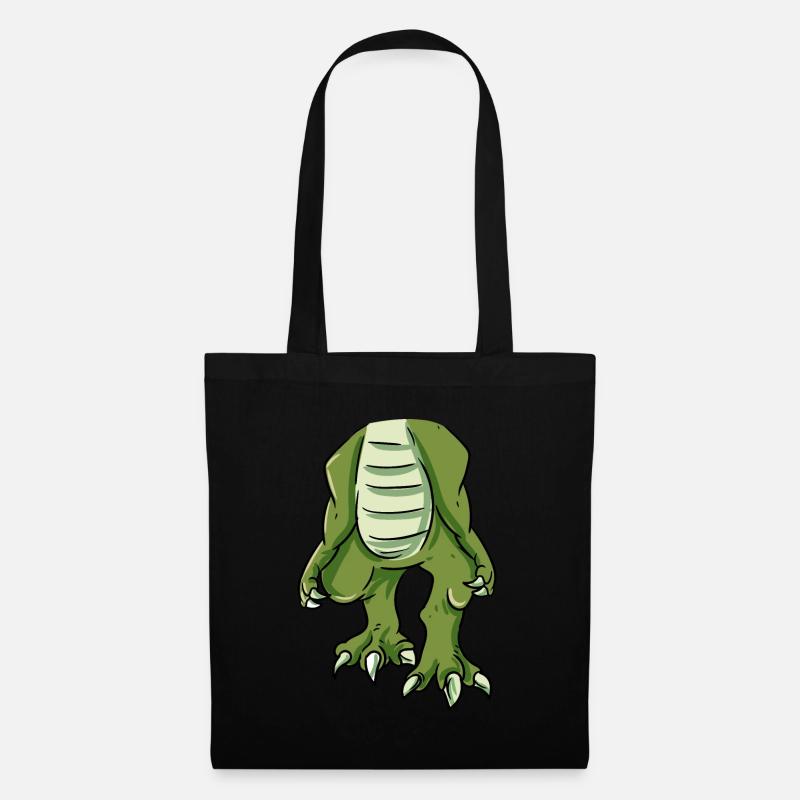 T-Rex Kostüm - Stoffbeutel - Schwarz