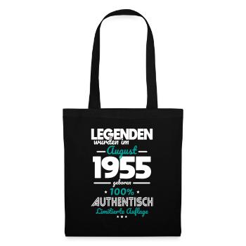70e anniversaire - Les légendes ont été créées en août 1955 - Sac en tissu - noir - Devant