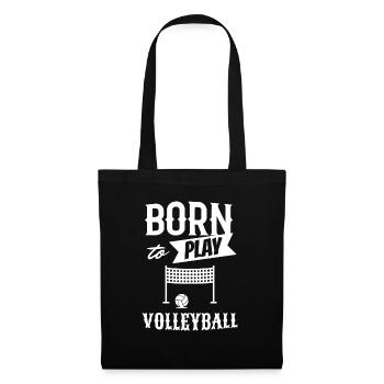 Né pour jouer au volleyball - Sac en tissu - noir - Devant