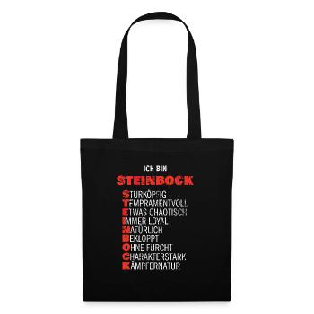 Zodiac Capricorn Shirt Constellation Gift - Tote Bag - black - Front