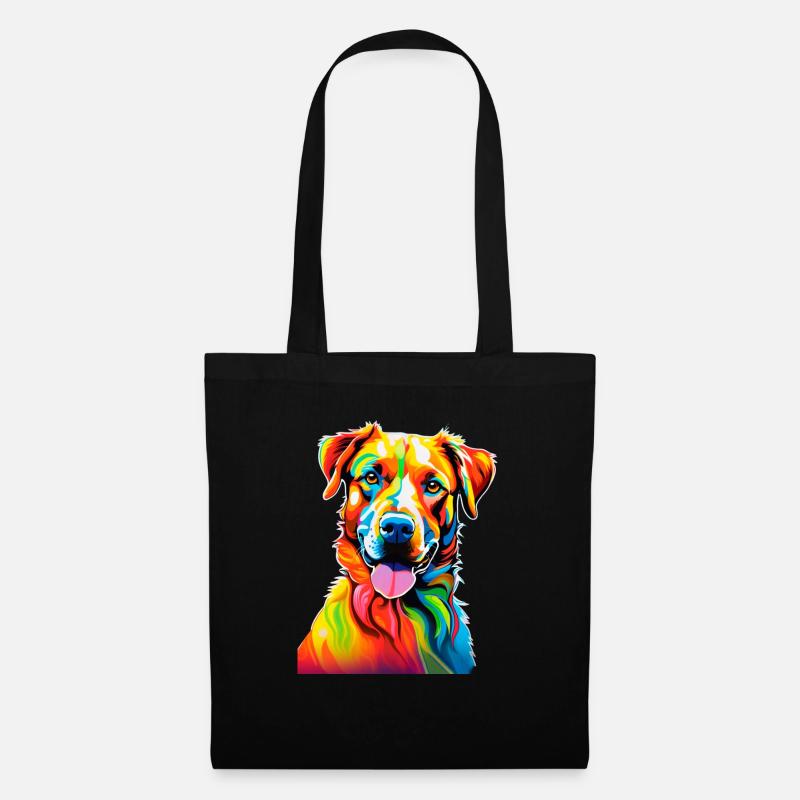 Hundefarben - Stoffbeutel - Schwarz