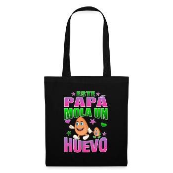 Ce papa berce un œuf - Sac en tissu - noir - Devant