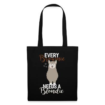 Brownie Blondie Alpaca - Sac en tissu - noir - Devant