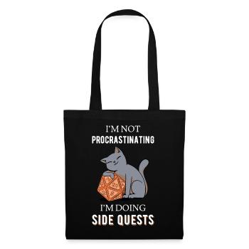 I'm Not Procrastinating I'm Doing Side Quests III - Tote Bag - black - Front
