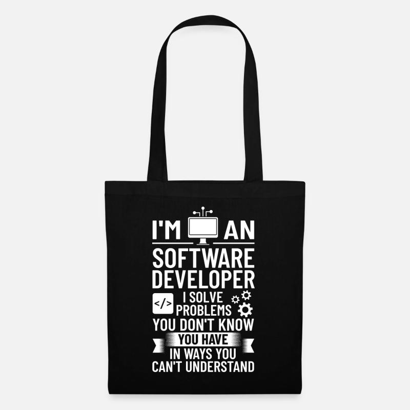 Software Development Software Developer Developer - Tote Bag - black