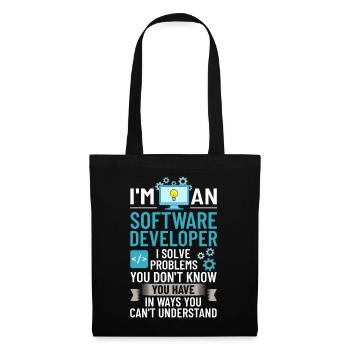 Software Development Software Developer Developer - Tote Bag - black - Front