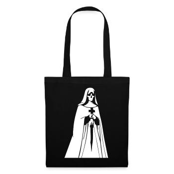 Unveil Your Enigmatic Aura with Unholy Nun, Satan - Tote Bag - black - Front