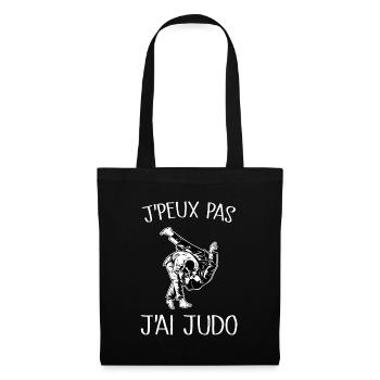 Je Peux Pas J'ai Judo - Sac en tissu - noir - Devant