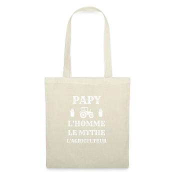 papy agriculteur humour agricole homme agriculture - Sac en tissu - nature - Devant