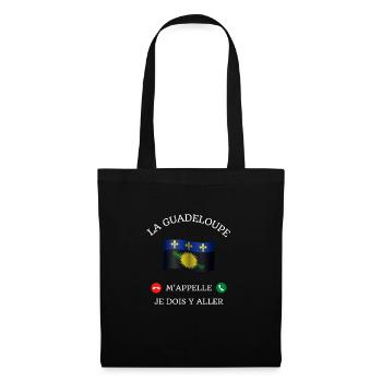 guadeloupe m'appelle humour guadeloupéen homme - Sac en tissu - noir - Devant