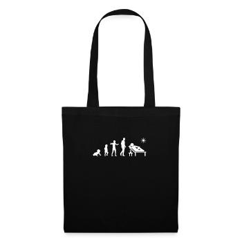 evolution retraite homme humour retraité retraitée - Sac en tissu - noir - Devant