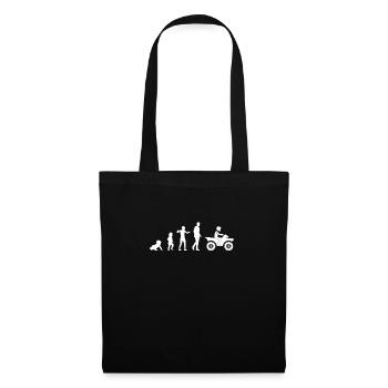 evolution bebe quad homme humour idée cadeau drole - Sac en tissu - noir - Devant