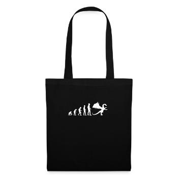 evolution jdr dragon man humor role-playing game - Tote Bag - black - Front