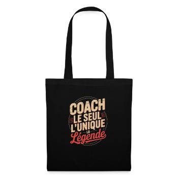 coach sportif le seul homme humour humoristique - Sac en tissu - noir - Devant