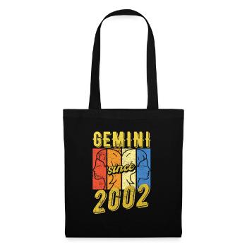 Gemini Zodiac 2002 Gift - Tote Bag - black - Front
