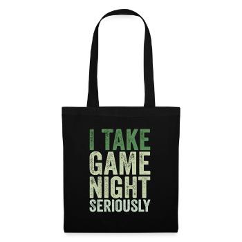 I take game night seriously - Tote Bag - black - Front