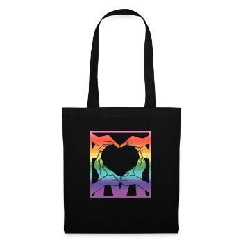 Rainbow pride - all the colors of the world - Tote Bag - black - Front