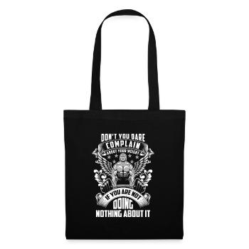 Fitnessstudio Trainer Motivation - Stoffbeutel - Schwarz - Vorne