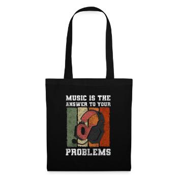 Solution au problème La satire n’a pas d’importance - Sac en tissu - noir - Devant