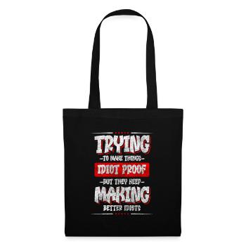 Sarcasm Idiots Party Relationship - Tote Bag - black - Front