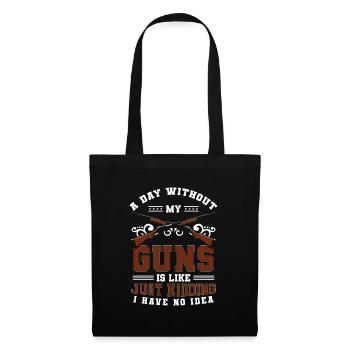 Gun Club Armes Cible - Sac en tissu - noir - Devant