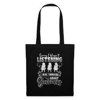 Jardin de nains Jardin de nains minuscule - Sac en tissu - noir - Devant
