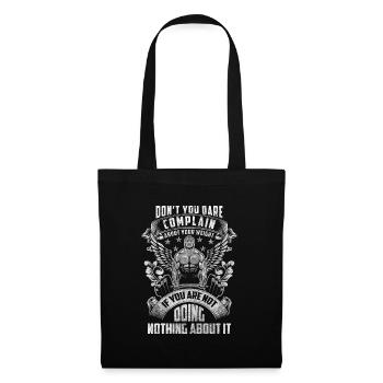 Entraîneur de fitness Workout Muscle Building Studio - Sac en tissu - noir - Devant